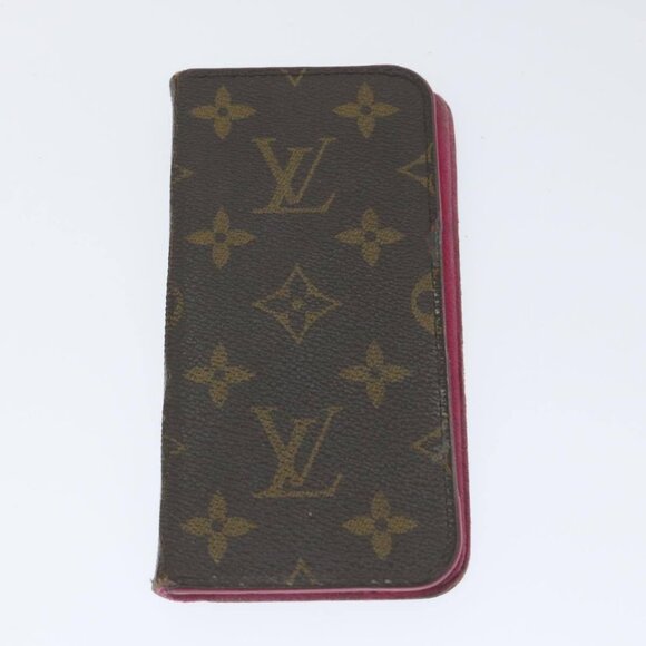 LOUIS VUITTON Monogram iPhone Case 4Set Blue Pink - Picture 15 of 16